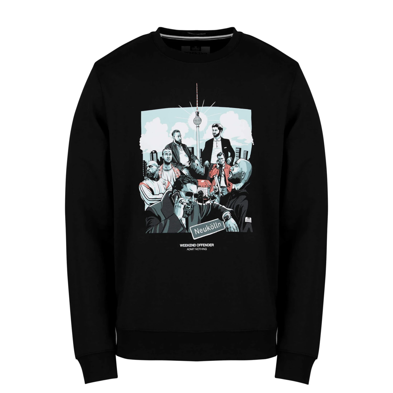 Weekend Offender 4 Blocks Graphic Sweatshirt Black 1 Weekend Offender 4 Blocks Graphic Sweatshirt Black
