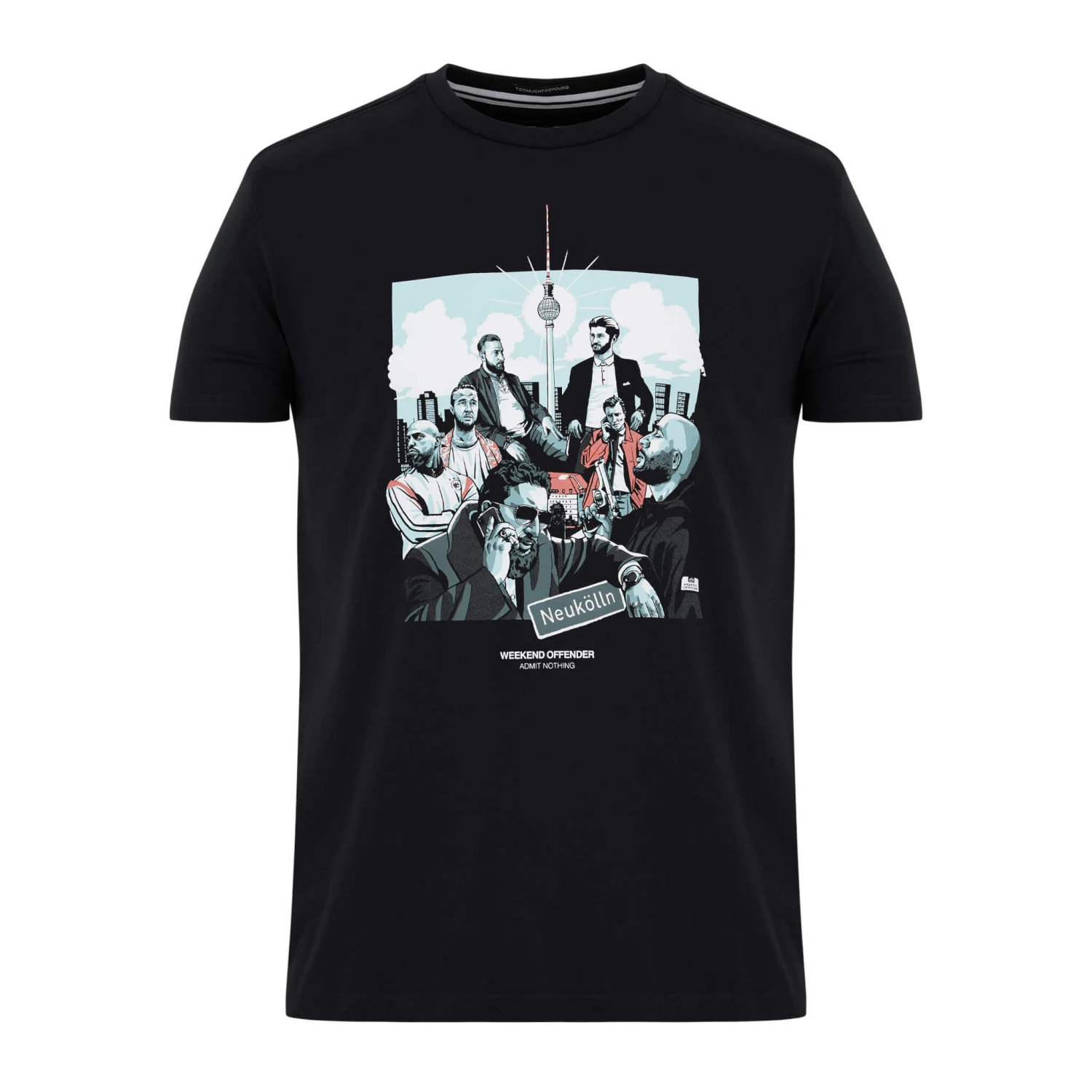 Weekend Offender 4 Blocks Graphic T-Shirt Black 1 Weekend Offender 4 Blocks Graphic T-Shirt Black