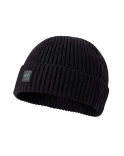 Weekend Offender Kettama Rib Beanie Black -Warm Knit Wear Sales ACAW2302 KETTAMA BLACK 5184
