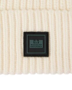 Weekend Offender Kettama Rib Beanie Winter White -Warm Knit Wear Sales ACAW2302 KETTAMA WINTER WHITE 5160