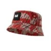 Weekend Offender Choroni Bucket Hat Blaze Red Rain Camo