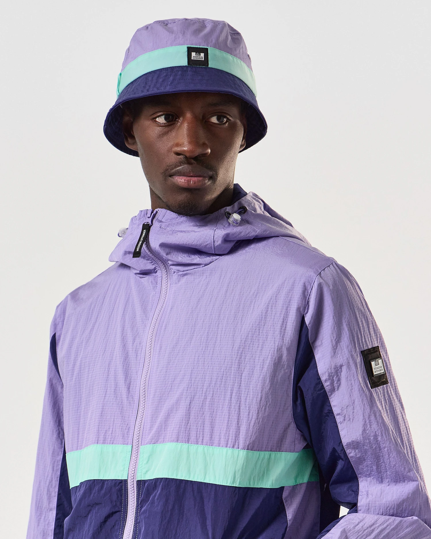 Weekend Offender Mermerli Bucket Hat Periwinkle/Bright Navy 2 Weekend Offender Mermerli Bucket Hat Periwinkle/Bright Navy - Image 2
