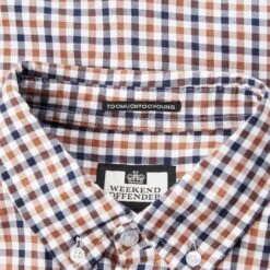 Weekend Offender Check Shirt Woody Check -Warm Knit Wear Sales AW20 SHAW20 02 WOODY CHECK WOODY CHECK DETAIL 1