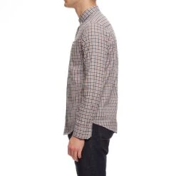 Weekend Offender Check Shirt Woody Check -Warm Knit Wear Sales AW20 SHAW20 02 WOODY CHECK WOODY CHECK MODEL SIDE