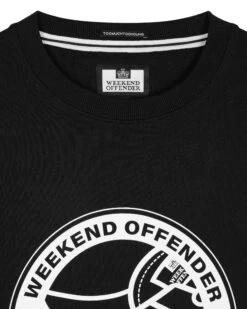 Weekend Offender City Series 5 Birmingham Sweatshirt Black -Warm Knit Wear Sales CS5PT22 03 BIRMINGHAM SWEAT CS5 BLACK 10377