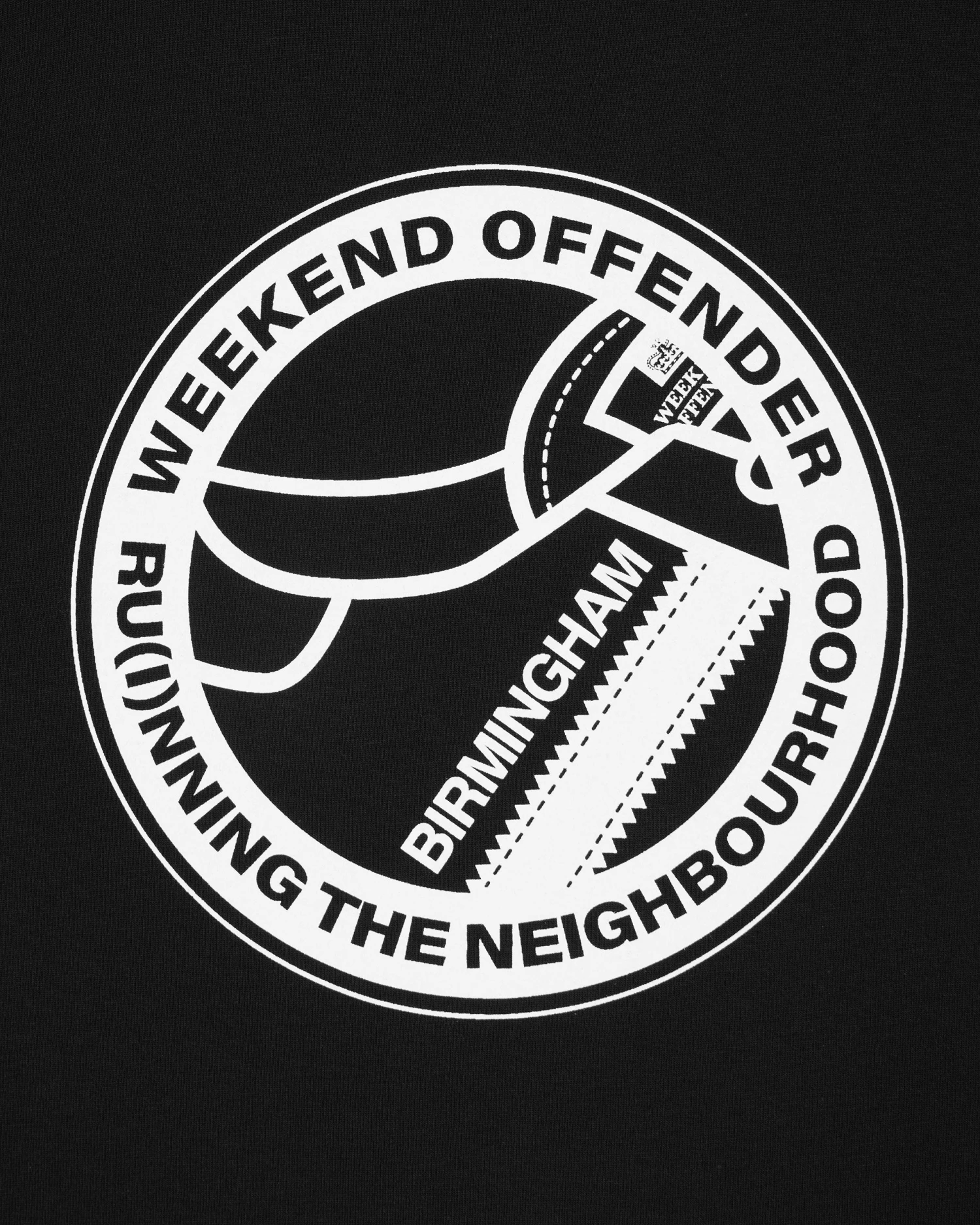 Weekend Offender City Series 5 Birmingham T-Shirt Black 2 Weekend Offender City Series 5 Birmingham T-Shirt Black - Image 2