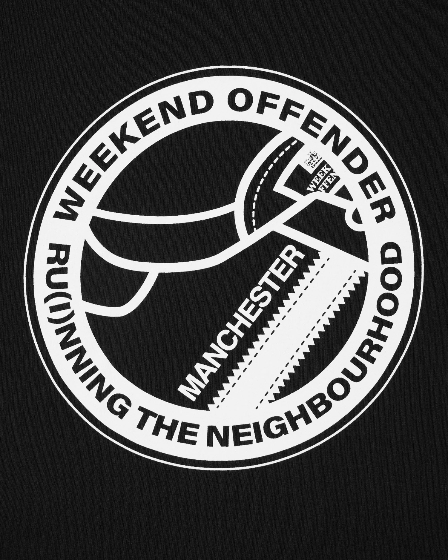 Weekend Offender City Series 5 Manchester T-Shirt Black 2 Weekend Offender City Series 5 Manchester T-Shirt Black - Image 2