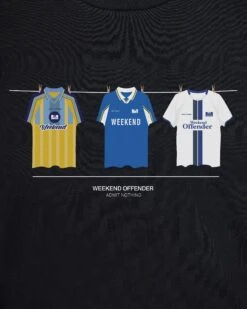 Weekend Offender Chelsea Shirts T-Shirt Black -Warm Knit Wear Sales CSPTSS23 CHELSEA SHIRT BLACK 0176