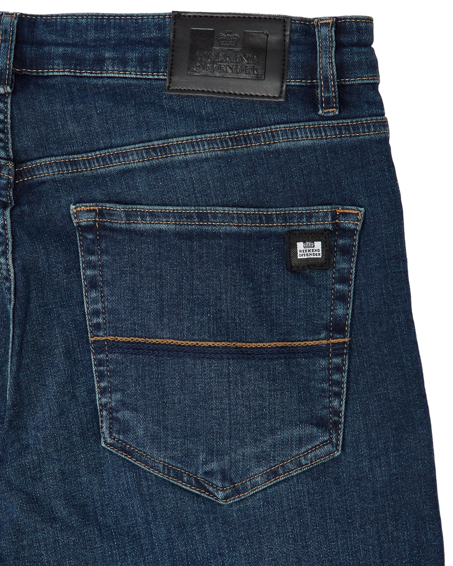Weekend Offender 444 Tapered Dark Vintage Denim Jeans 5 Weekend Offender 444 Tapered Dark Vintage Denim Jeans - Image 5