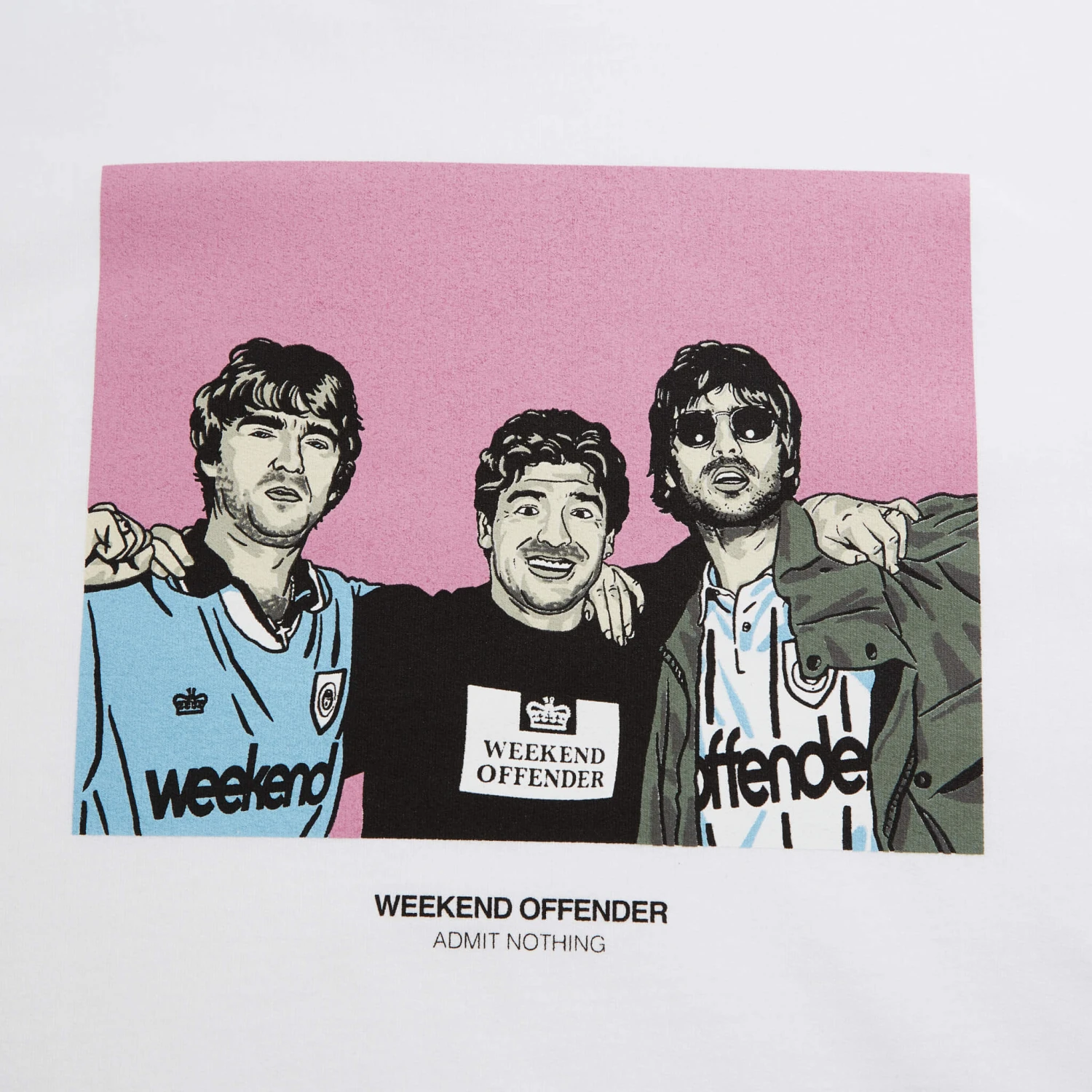 Weekend Offender Diego Graphic Sweatshirt White 2 Weekend Offender Diego Graphic Sweatshirt White - Image 2