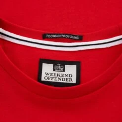 Weekend Offender Euro Series Portugal T-Shirt Red -Warm Knit Wear Sales EURO 2021 TEE PORTUGAL RED DETAIL 1