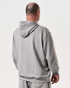 Weekend Offender HM Service Classic Hoodie Grey Marl - Plus Size -Warm Knit Wear Sales HDAW2205X HM SERVICE GREY MARL 8235 PLUS