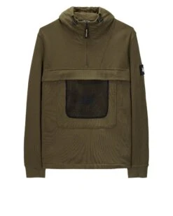 Weekend Offender Tanzmann Mesh Pocket Hoodie Dark Green