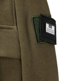 Weekend Offender Tanzmann Mesh Pocket Hoodie Dark Green -Warm Knit Wear Sales HDAW2308 TANZMANN DARK GREEN 5537