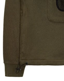Weekend Offender Tanzmann Mesh Pocket Hoodie Dark Green -Warm Knit Wear Sales HDAW2308 TANZMANN DARK GREEN 5538