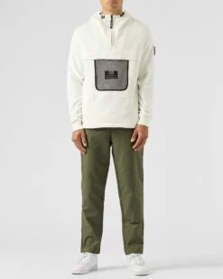 Weekend Offender Tanzmann Mesh Pocket Hoodie Winter White 9 Weekend Offender Tanzmann Mesh Pocket Hoodie Winter White -Warm Knit Wear Sales HDAW2308 TANZMANN WINTER WHITE 1935 MODEL