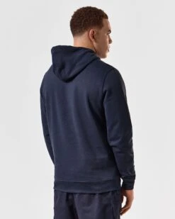 Weekend Offender Ribbe Hoodie Navy -Warm Knit Wear Sales HDSS2401 RIBBE NAVY 5437 MODEL