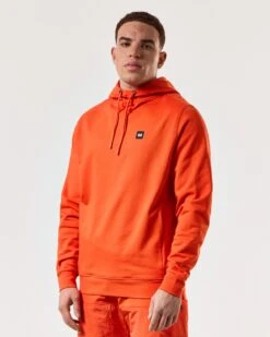 Weekend Offender Ribbe Hoodie Pure Orange -Warm Knit Wear Sales HDSS2401 RIBBE PURE ORANGE 5351 MODEL