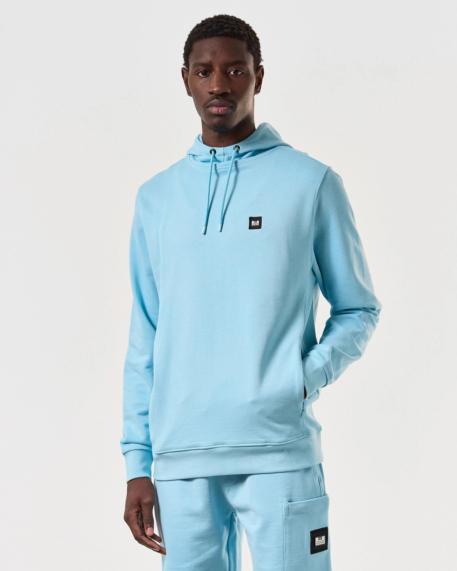 Weekend Offender Ribbe Hoodie Saltwater Blue 3 Weekend Offender Ribbe Hoodie Saltwater Blue - Image 3