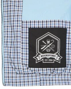 Weekend Offender Campbell Harrington Jacket Blue House Check -Warm Knit Wear Sales JKAW23 09 CAMPBELL BLUE HOUSE CHECK 2079