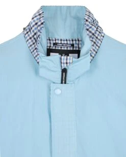 Weekend Offender Saunders Parachute Jacket Winter Sky/Blue House Check -Warm Knit Wear Sales JKAW23 10 SAUNDERS WINTER SKY 2968