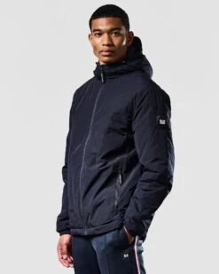 Weekend Offender Technician Thermo Jacket Navy -Warm Knit Wear Sales JKAW2302 TECHNICIAN THERMO NAVY 1525 MODEL