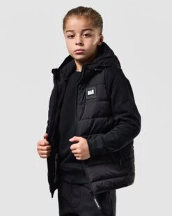 Weekend Offender Kids Toronto Gilet Black -Warm Knit Wear Sales JKAW2307 TORONTO BLACK 0843 KIDS