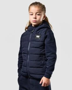 Weekend Offender Kids Toronto Gilet Navy -Warm Knit Wear Sales JKAW2307 TORONTO NAVY 0748 KIDS