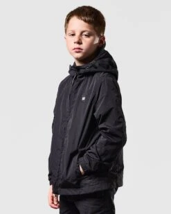 Weekend Offender Kids Plex Windbreaker Jacket Black -Warm Knit Wear Sales JKAW2319 PLEX BLACK 0556 KIDS