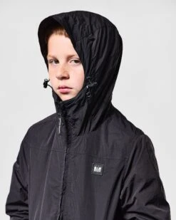 Weekend Offender Kids Plex Windbreaker Jacket Black -Warm Knit Wear Sales JKAW2319 PLEX BLACK 0566 KIDS