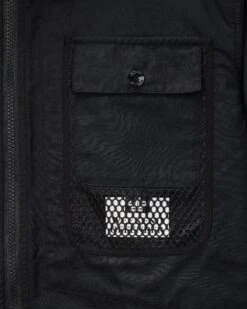 Weekend Offender Seinfeld Mesh Pocket Field Jacket Black -Warm Knit Wear Sales JKAW2334 SEINFELD BLACK 5515