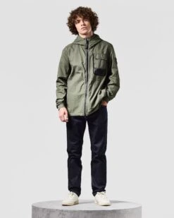 Weekend Offender Seinfeld Mesh Pocket Field Jacket Dark Green -Warm Knit Wear Sales JKAW2334 SEINFELD DARK GREEN 1461 MODEL