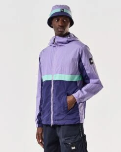 Weekend Offender Parissa Windbreaker Jacket Periwinkle/Bright Navy -Warm Knit Wear Sales JKSS2412 PARISSA PERIWINKLE 7049