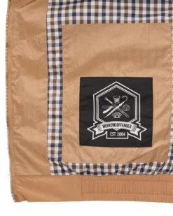 Weekend Offender Kamares Harrington Jacket Cognac Brown -Warm Knit Wear Sales JKSS2413 KAMARES COGNAC 2812