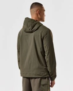 Weekend Offender Talamanca Windbreaker Jacket Castle Green -Warm Knit Wear Sales JKSS2415 TAAMANCA CASTLE GREEN 4237 MODEL