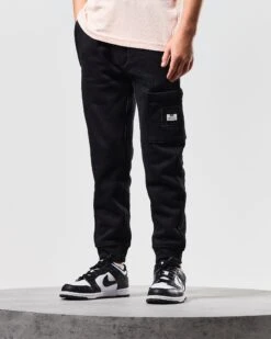 Weekend Offender Kids Foreman Jogger Pants Black -Warm Knit Wear Sales JPAW2303 FOREMAN BLACK 0309 KIDS