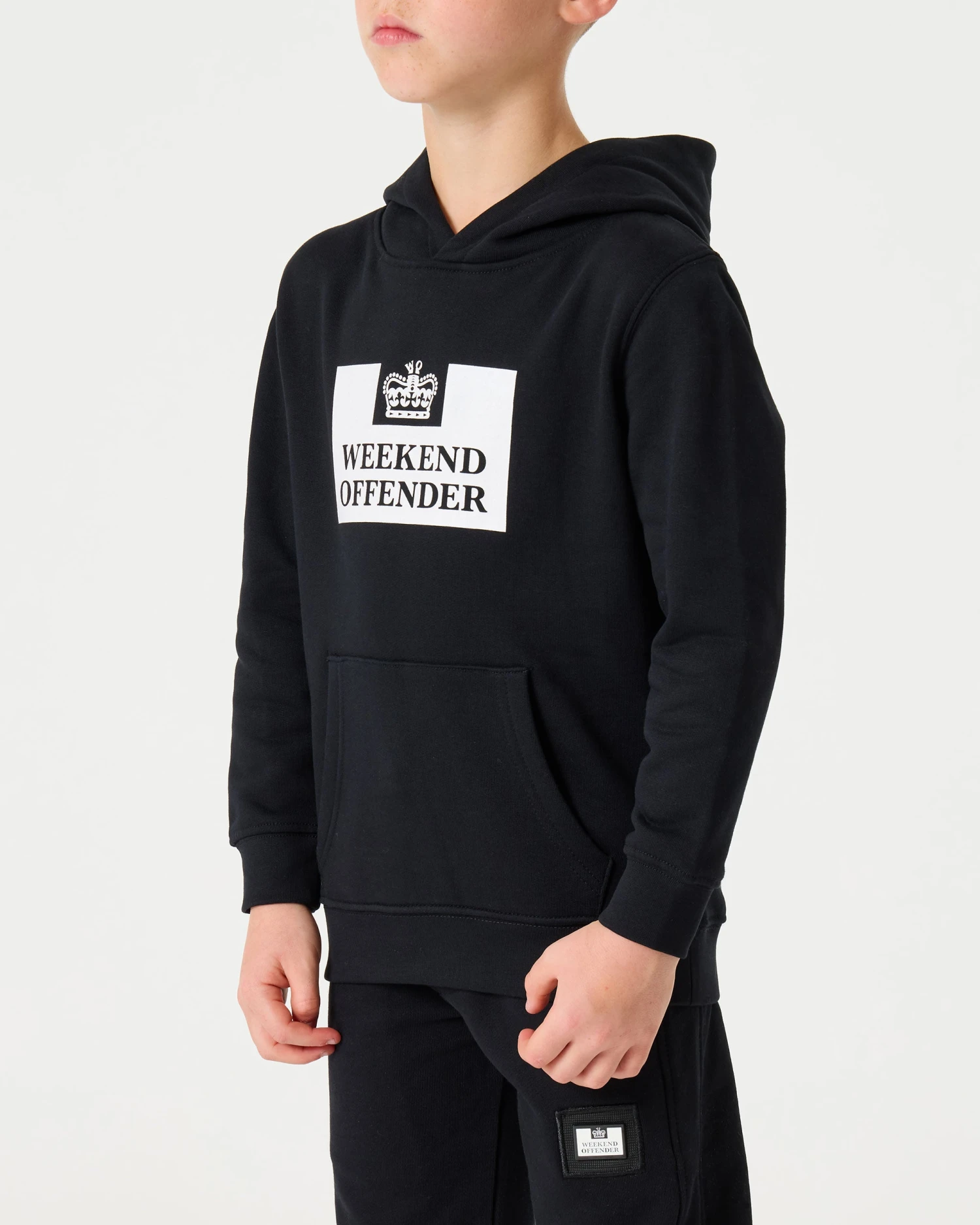 Weekend Offender Kids HM Service Classic Hoodie Black 2 Weekend Offender Kids HM Service Classic Hoodie Black - Image 2