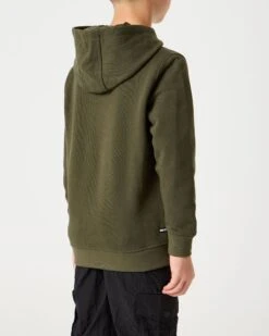 Weekend Offender Kids HM Service Classic Hoodie Dark Green -Warm Knit Wear Sales KIDS HDAW22 07 HM SERVICE DARK GREEN MODEL 1792