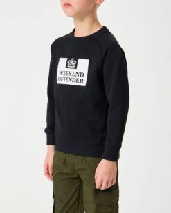 Weekend Offender Kids Penitentiary Classic Sweatshirt Black 9 Weekend Offender Kids Penitentiary Classic Sweatshirt Black -Warm Knit Wear Sales KIDS SWAW22 02 PENITENTIARY BLACK MODEL 1755