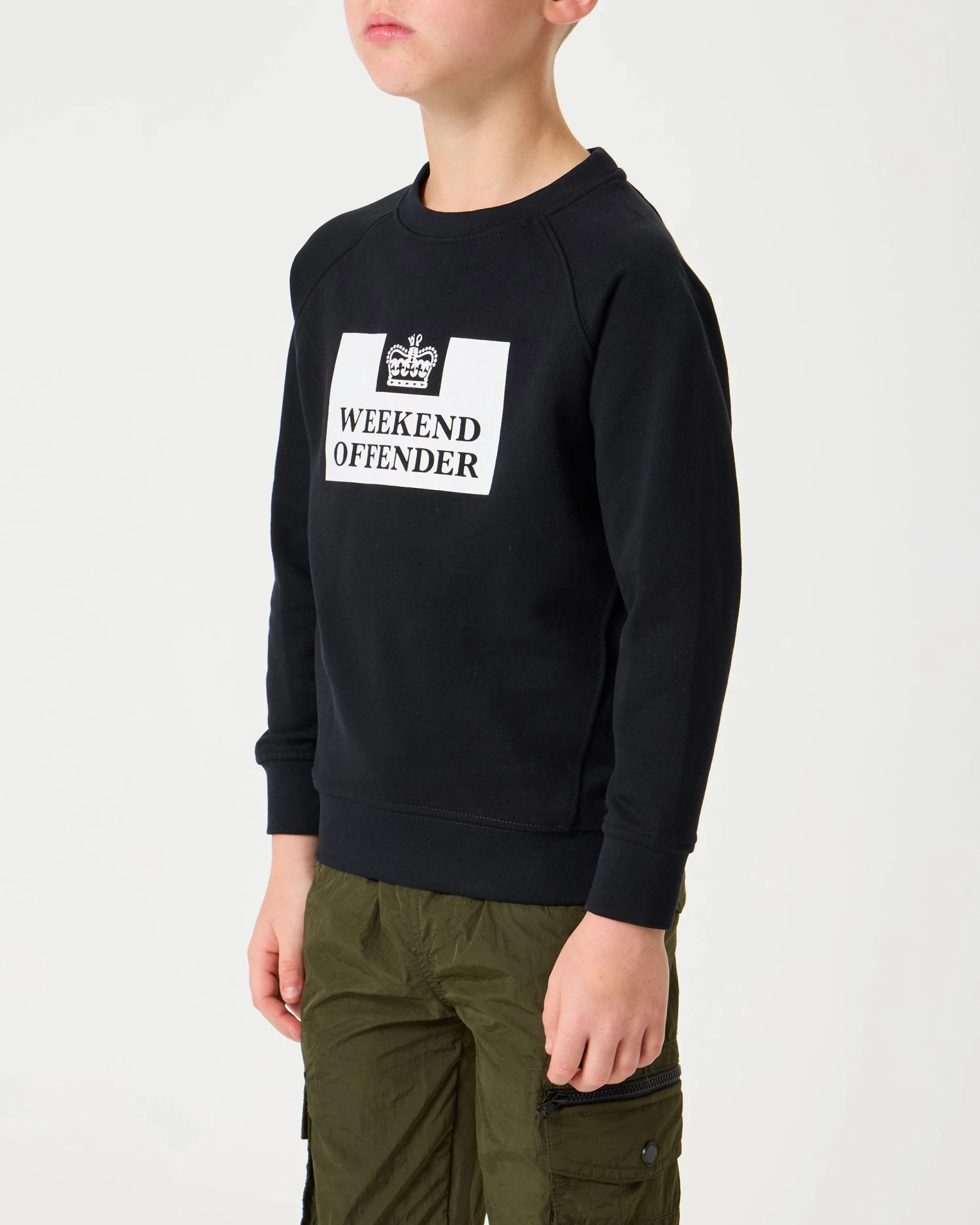 Weekend Offender Kids Penitentiary Classic Sweatshirt Black 3 Weekend Offender Kids Penitentiary Classic Sweatshirt Black - Image 3