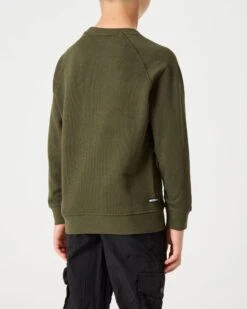 Weekend Offender Kids Penitentiary Classic Sweatshirt Dark Green -Warm Knit Wear Sales KIDS SWAW22 02 PENITENTIARY DARK GREEN MODEL 1796