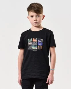 Weekend Offender Kids Hanover Graphic T-Shirt Black -Warm Knit Wear Sales KIDSPTSS2422 HANOVER BLACK 7723