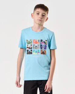 Weekend Offender Kids Hanover Graphic T-Shirt Saltwater -Warm Knit Wear Sales KIDSPTSS2422 HANOVER SALTWATER 7810