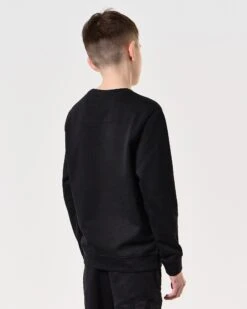 Weekend Offender Kids Ferrer Sweatshirt Black -Warm Knit Wear Sales KIDSSWSS2402 FERRER BLACK 7919