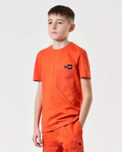 Weekend Offender Kids Tabiti Parachute T-Shirt Pure Orange -Warm Knit Wear Sales KIDSTSSS2418 TABITI PURE ORANGE 7747