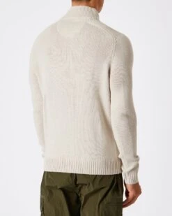Weekend Offender Castillos Knitted Quarter Neck Sweatshirt Pumice -Warm Knit Wear Sales KWAW22 05 CASTILLOS PUMICE 0152 MODEL