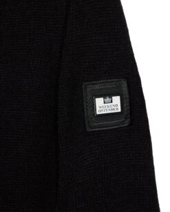 Weekend Offender Castillos Knitted Quarter Neck Sweatshirt Black -Warm Knit Wear Sales KWAW22 05 CASTILLOS AW22 BLACK 9993