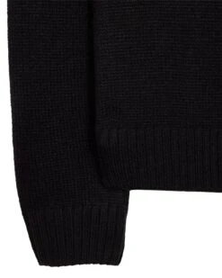 Weekend Offender Castillos Knitted Quarter Neck Sweatshirt Black -Warm Knit Wear Sales KWAW22 05 CASTILLOS AW22 BLACK 9994