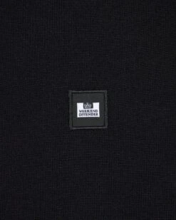 Weekend Offender Pierre Knitted Quarter Zip Sweater Black -Warm Knit Wear Sales KWAW23 11 PIERRE BLACK 3072