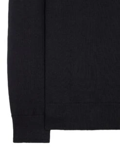 Weekend Offender Pierre Knitted Quarter Zip Sweater Black -Warm Knit Wear Sales KWAW23 11 PIERRE BLACK 3073